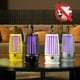 thumbnail image 2 of Lámpara antimosquitos de descarga eléctrica recargable, trampa para moscas, Zapper, luz antimosquitos para dormitorio al aire libre, el más nuevo, 2 of 4