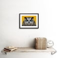 thumbnail image 2 of Owl Illustration On Orange Art Print Framed Poster Wall Decor 9x7 inch, 2 of 5
