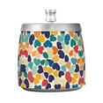 thumbnail image 7 of Yayeee Ashtray with Lid for Cigarette Smokeless Stainless Steel Home Ash Holder, Colorful Clover Pattern, 7 of 7