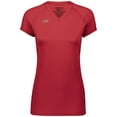 thumbnail image 4 of High Five 342222.083.XL Ladies Truhit Short Sleeve Jersey, Scarlet - Extra Large, 4 of 5