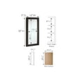 thumbnail image 3 of Design House 16" x 5" x 30" Wall Mounted 1-Door Mirrored Bathroom Medicine Cabinet, Espresso, 3 of 14
