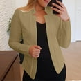 thumbnail image 1 of Vedolay Blazers for Women Casual Open Front Long Sleeve Fashion Lightweight Jacket,Khaki M, 1 of 5