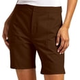 thumbnail image 2 of Resicozy Hiking Golf Shorts for Women Stretch Casual Work Shorts with Pockets Walking Travel Summer Shorts Pants Coffee 3XL, 2 of 5