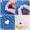 thumbnail image 3 of 120Pcs Plastic Safety Noses Crochet Stuffed Animals Noses Crochet Noses with Washers Animal Crochet Noses 7mm to 20mm for Puppet Plush Craft Accessories, 3 of 9