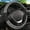 Black White American Flag, variant on Black and White Daisies Elastic Steering Wheel Cover, Non-Slip Breathable Neoprene Steering Wheel Covers, Women Pink Car Accessories, Universal 15 Inch Fit Auto, Suvs, Truck