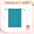 thumbnail image 2 of Uxcell Velvet Jewelry Bags with Drawstrings for Jewelry Candy Christmas Party Blue 4 x 5 Inch, 2 of 7