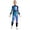 Blue, variant on Unisex Kids Metallic Zipper Jumpsuit Space Suit Sci-fi Sparkli Alien Blue 16