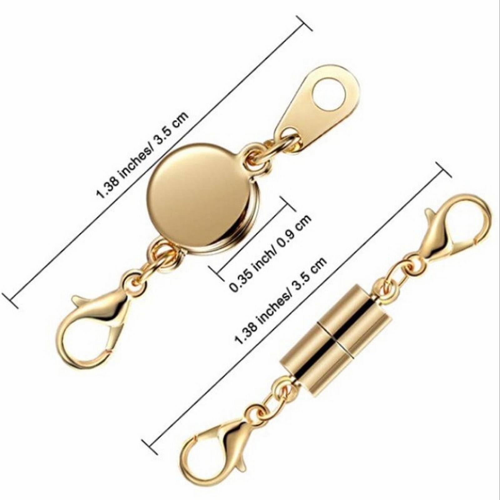 Clearance Handmade buttons under $7,20 Pack Necklace Clasps And Closures. Necklace Jewelry Extender With Strong Magnet. Necklace Clasp For Jewelry Necklace Bracelet Making. Gold And Silver Plat