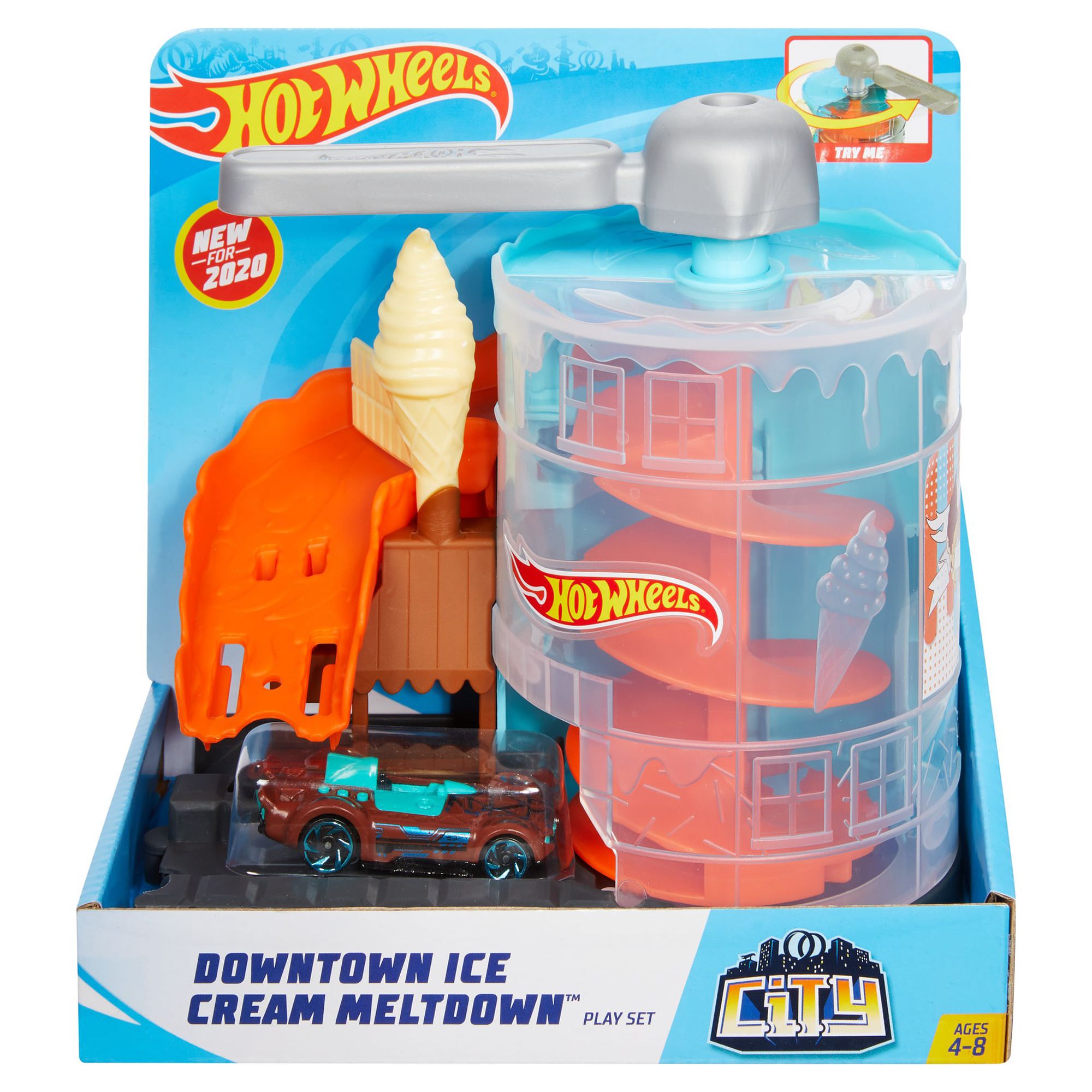 Hot Wheels Downtown Ice Cream Meltdown Playset - image 5 of 5