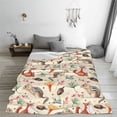 thumbnail image 5 of Salouo Autumn Forest Animals Print Bed Blankets,Flannel Blanket Comfortable Air Conditioning Blanket Lightweight Blanket for Sofa Bed Travel & Couch -40"x30", 5 of 8