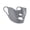 Gray, variant on Light Weight Sports Face Mask With Unique Cutout Antislip Elastic Strap Dustproof Fabric For Cycling Enthusiasts