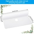 thumbnail image 3 of 2 PCS Floating Wall Shelves Acrylic Floating Shelves Self Adhesive Floating Shelves with Double Sided Adhesive Tape and 4 Cable Hooks for Mobile Phone, Key, 3 of 5