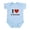 Sky Blue, variant on CafePress - I Love Gingers Body Suit - Baby Light Bodysuit, Size Newborn - 24 Months