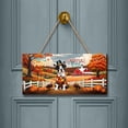 thumbnail image 2 of Thanksgiving Boston Terrier Pilgrim Grateful, Thankful, Blessed Fall Welcome Landscape Wood Sign Gentleman Dog Lover Gifts Hanging Wall Home Decor - 00021, 2 of 5