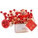 thumbnail image 3 of Juego de macetas artificiales de flores rojas para centros de mesa decorativos. Arreglo floral. Estilo A, 3 of 9