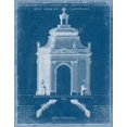 thumbnail image 2 of Vision Studio 12x14 Black Ornate Wood Framed with Double Matting Museum Art Print Titled - Garden Treillage Blueprint I, 2 of 4