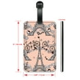 thumbnail image 2 of Eiffel Tower with Bicycles - Luggage ID Tags / Suitcase Identification Cards - Set of 2, 2 of 5