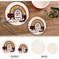 thumbnail image 4 of SKYSONIC Kawaii Rainbow Cat Pot Holders Trivets, 2 Pcs Heat Resistant Trivets,Funny Kitten Quotes Cotton Thread Weave Mats for Hot Pads Pans Pot Bowl Teapot for Kitchen Decor, 4 of 7