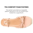 thumbnail image 4 of Journee Collection Womens Catalinn Faux Leather Knot-Front Slingback Sandals, 4 of 6