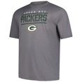 thumbnail image 2 of Men's Fanatics Heather Gray Green Bay Packers Big & Tall Top Notch T-Shirt, 2 of 3