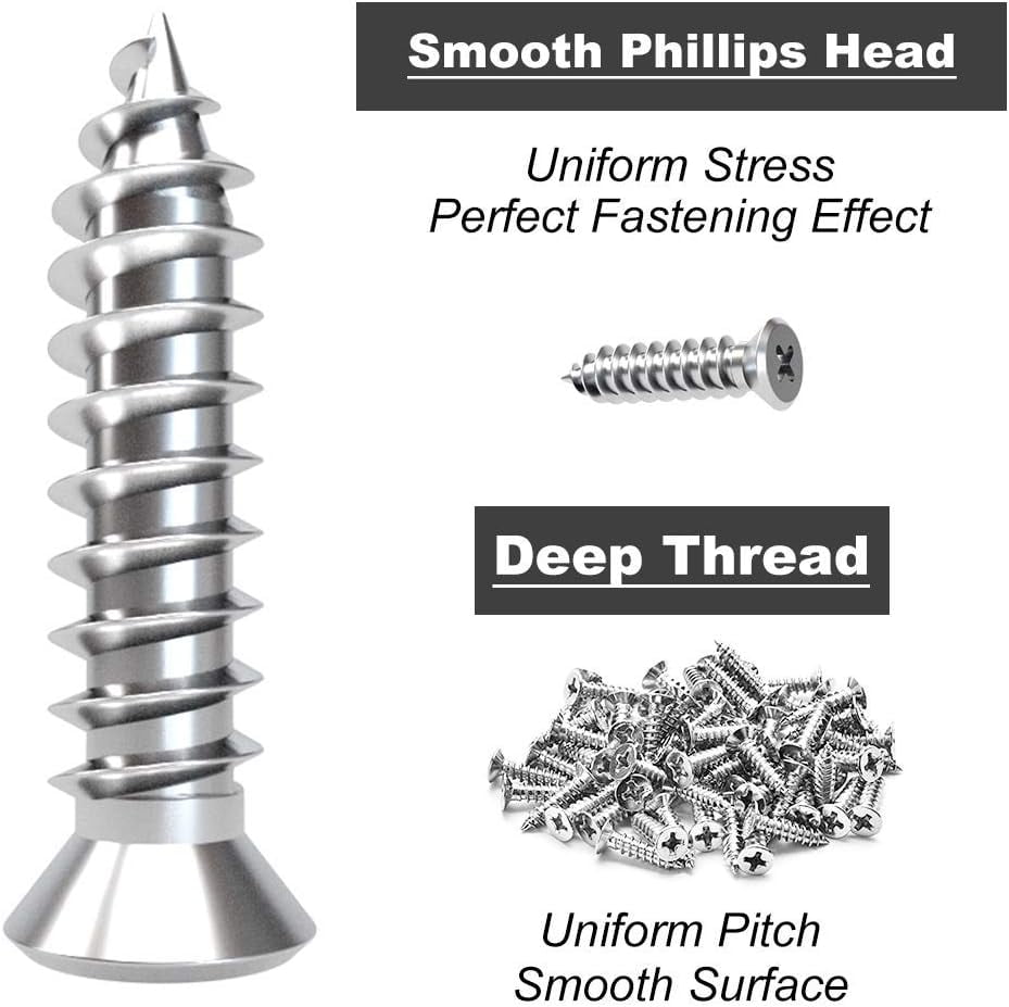LuckIn 40 Pack 2" x 2" Heavy Duty Corner Braces, Industrial-Grade Stainless Steel L Brackets with Screws for Ultimate Wood & Shelf Support