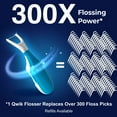 thumbnail image 4 of QWIK Automatic Dental Flosser | Click-to-Use, Reusable & Refillable | Pre-Loaded Floss with Travel Cover | Easy Flossing for Plaque Removal, Clean Teeth & Fresh Breath (Light Blue), 4 of 7