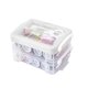 thumbnail image 1 of Juego de caja de costura de 30 Uds., herramientas completas, Kit de costura con mango de doble uso de tres capas con estuche para el hogar, 1 of 2