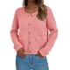 thumbnail image 2 of Suéter PRETTYGARDEN Cardigan de Punto con Botones Rosa Talle L, 2 of 8