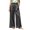 Grey, variant on Women's Satin High Waist Wide Leg Pants, Straight Wide Leg Satin Trousers for Women, Lightweight Silky Subtle Sheen Loose Casual Pants, Solid Color Straight Wide Leg for Daily Wear Blackish Green
