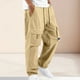thumbnail image 2 of Pantalones cargo de pana para hombre - Corte jogger cónico - Poliéster, ropa urbana, múltiples bolsillos, tallas S-XXL, 2 of 8