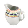 thumbnail image 2 of Porcelain Cream Jug 11.83 fl oz (350 ml) Antique Mosaic Porcelain Milk Jug Pouring Creamer Pitcher with Handle, 2 of 8