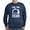 Navy, variant on CafePress - Feel The Bern [Hair] Sweatshirt - Classic Crew Neck Sweatshirt