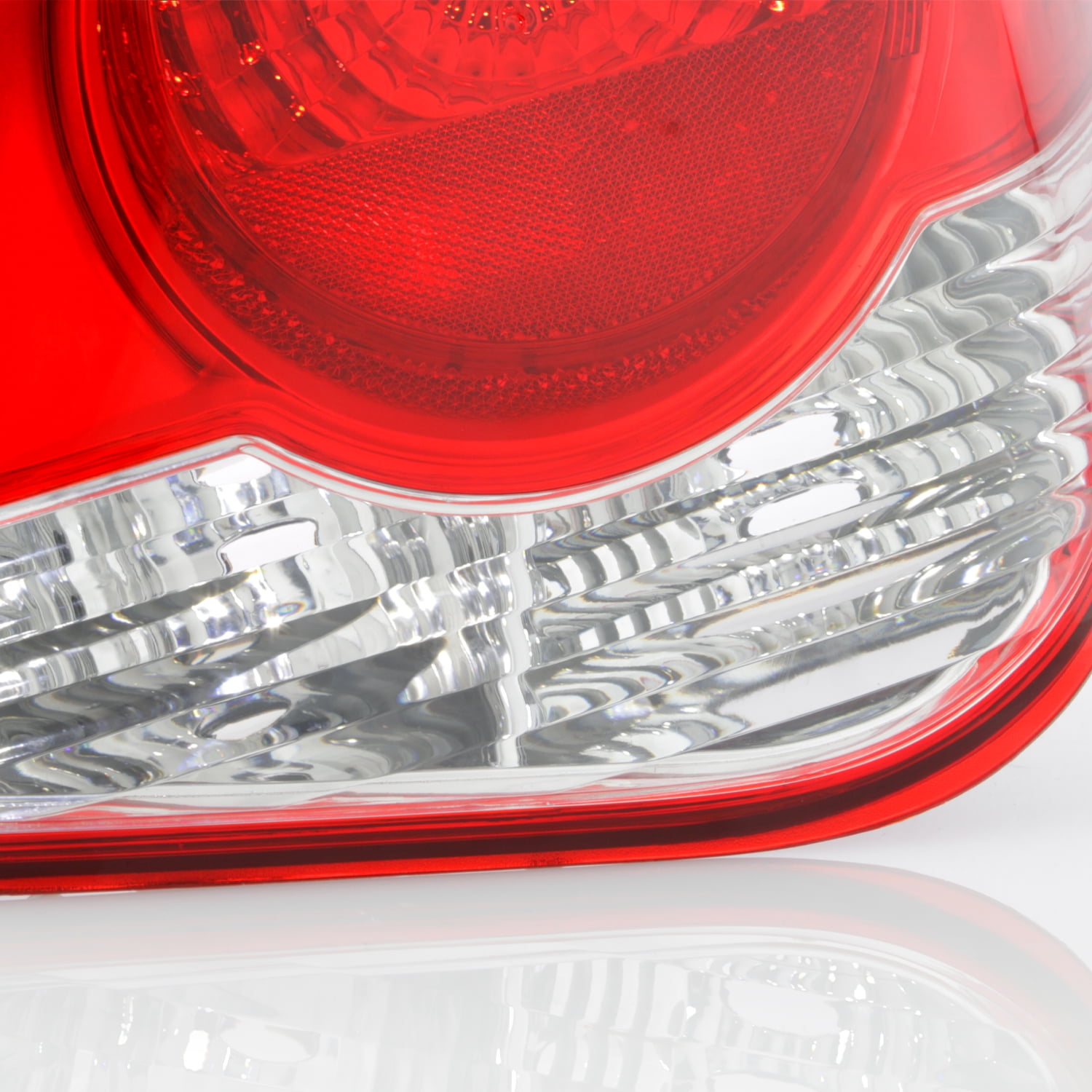 AKKON - Fits 2011 2012 2013 2014 2015 Chevy Cruze 2016 Cruze Limited Chrome Red Outer Tail Lamp Brake Light Passenger Right Side