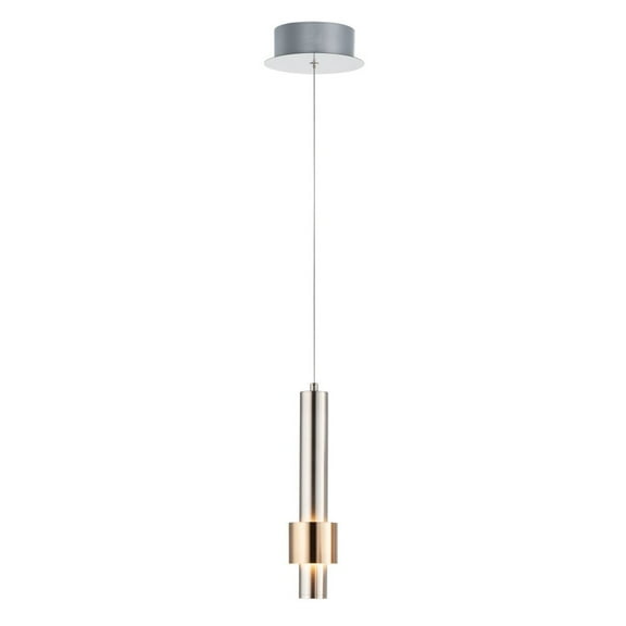 E24751-SNSBR-ET2 Lighting-Reveal-6W 1 LED Pendant-3 Inches wide by 12.25 inches high     -Traditional Installation