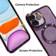 thumbnail image 5 of Funda magnética con purpurina para iPhone 11 de 6.1", compatible con Magsafe. Preciosa funda transparente con acabado brillante, protector de lente de cámara completo, antiarañazos y a prueba de, 5 of 8