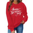 thumbnail image 2 of Valentine'S Sweatshirt For Women Cute Love Heart Shirts Casual Long Sleeve Valentine Sweat Shirts Fashion Tops, 2 of 6