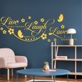KFIWSZC Home Decal Motivational Live Love 3D Family Wall Decals Quotes