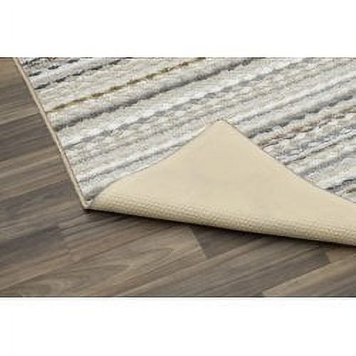 (2 pack) Mainstays Carnival Stripe Polypropylene Assorted Earth Tones Indoor Area Rug, 18" x 30"
