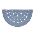 thumbnail image 4 of VHC Brands Celeste Blended Blue Indoor/Outdoor Half Circle Rug 19.5x36, 4 of 6