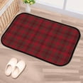 thumbnail image 5 of Floor Door Mats Bath Rugs Red Christmas Plaid , Entry Rug Non-Slip Washable Indoor Door Mat, Small Oriental Accent Throw Rug for Bedroom Kitchen Entryway Bathroom 36x24in Carpet Runner, 5 of 7