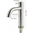 thumbnail image 2 of Metal Faucet for Easy Maintenance, Ergonomic Handle for Precise Control, Stainless Steel Kitchen Faucet with Outstanding Performance for Laundry and Toilets, 2 of 5