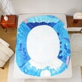 thumbnail image 5 of Feelyou Cute Blue Axolotl Bed Sheets, Underwater World Kid King Sheets, 4-Piece, 5 of 7