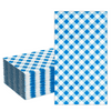 DYLIVeS 50 Count Gingham Dinner Napkins 3 Ply Disposable Paper Hand Napkins Blue Buffalo plaid Napkins Disposable Towels Blue and White Checkered Guest Napkins