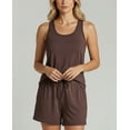 thumbnail image 3 of Real Essentials 4 Piece: Women's Super-Soft Tank Top and Short Pajama Set - Loungewear Sleepwear (Available in Plus Size), 3 of 7