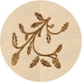 thumbnail image 1 of Ahgly Company Indoor Square Patterned Brown Sand Brown Area Rugs, 3' Square, 1 of 6