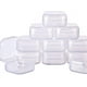 thumbnail image 1 of 50 mini cajas de almacenamiento de plástico transparente de 3,5 x 3,5 x 1,7 cm, 1 of 4
