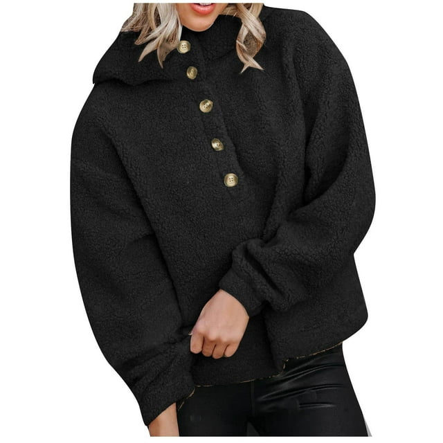 Cathalem Sweat à Capuche Pas Cher Manches Longues Imprimé Trèfle Irlandais Pull-Over, Noir m