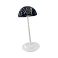 thumbnail image 4 of Soporte para la cabeza, organizador de gorras con cúpula de encaje, cabeza de maniquí para peinar el cabello Negro, 4 of 8