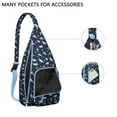 thumbnail image 2 of Cute Cartoon Dino Sling Backpack - Funny Dinosaur Pattern Crossbody Bag, Fashionable Pack for Commuters, 2 of 4