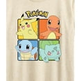 thumbnail image 3 of Pokémon - Pikachu Charmander Bulbasaur Squirtle Square -  Women's Short Sleeve Graphic T-Shirt, 3 of 5